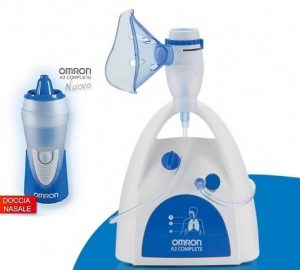 Omron A3 Complete Nebulizzatore a compressore con Doccia nasale inclusa